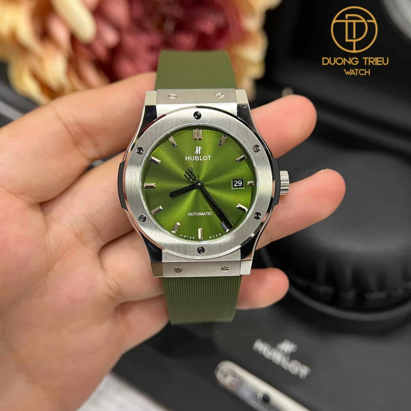 Hublot Classic Fusion 42mm mặt xanh rep 1 1