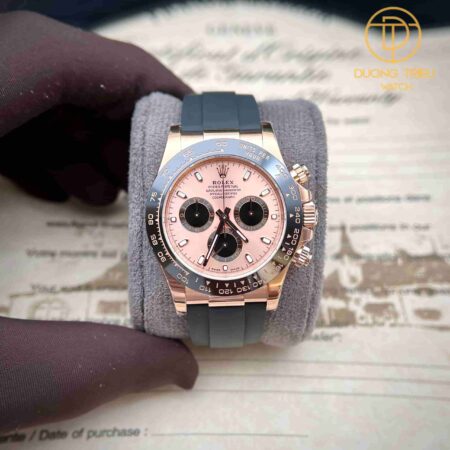 Đồng hồ Rolex Daytona 40mm Chronograph 4130 mạ vàng 18k rep 1 1