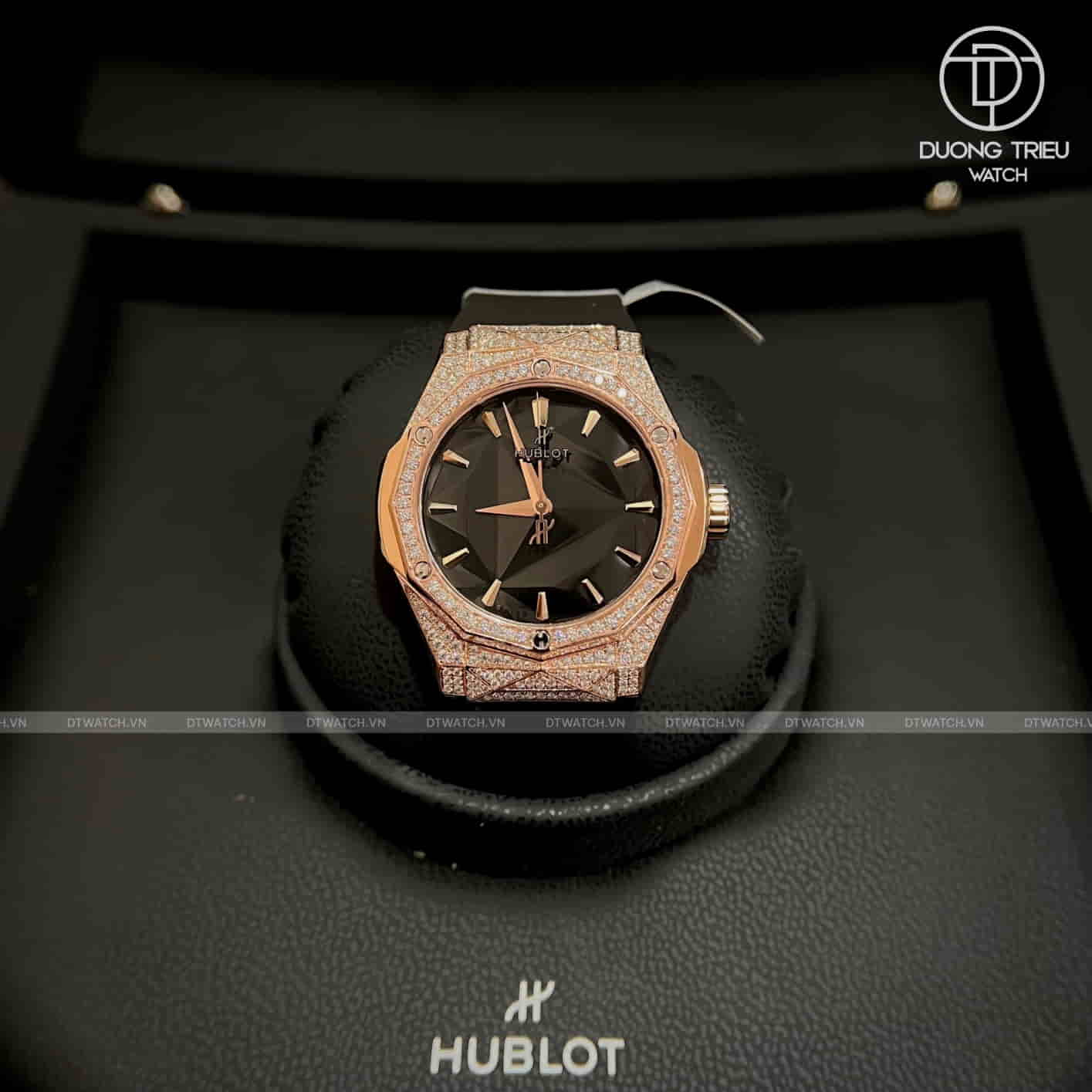 Đồng hồ Hublot Classic Fusion King Gold Diamonds the best quality replica