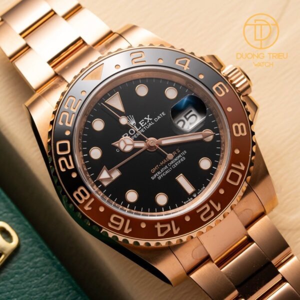 Đồng hồ Rolex GMT Master 40mm 126715 mặt số đen bezel đỏ & đen Rep 1 1 - ảnh 1