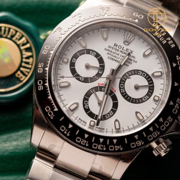 Đồng hồ Rolex Daytona 40mm 116500ln Cosmograph Mặt số trắng Rep 1 1 - ảnh 2