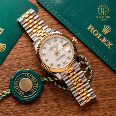 Đồng Hồ Rolex Datejust 31mm 278271 Demi Mạ Vàng 18k Custom Top Quality 1:1 New 2023