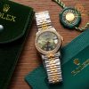 Đồng Hồ Rolex Datejust 31mm 278383 Dial Green Niềng Độ Đá Cao Cấp Custom Top Quality 1:1 New 2023