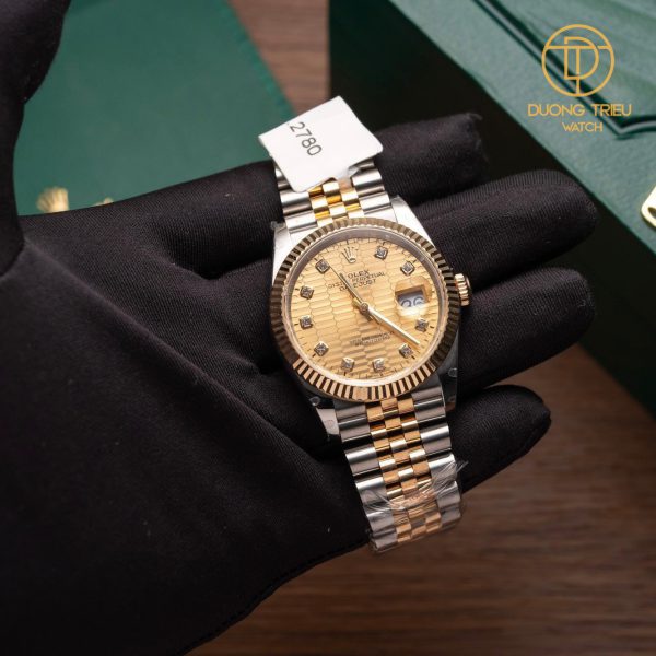 Đồng Hồ Rolex Datejust Dial 3d 36mm 126231 Bọc Vàng 18k Custom Top Quality 1:1 New 2023