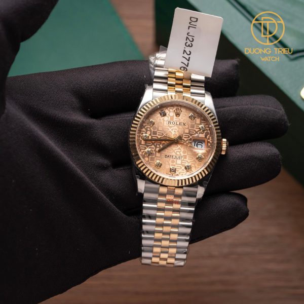 Đồng Hồ Rolex Datejust Dial Vi Tính 3d 36mm 126231 Bọc Vàng 18k Custom Top Quality 1:1 New 2023