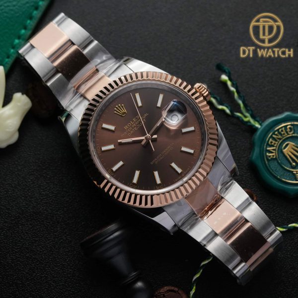 Rolex Datejust 41mm 126231 Demi Mạ Vàng Hồng 18K Top Quality 1:1 New 2023