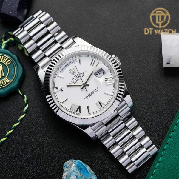 Rolex Daydate Cọc Số La Mã 40mm 228229 Phiên Bản Thép Đặc Biệt