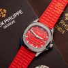 Đồng Hồ Patek Philippe Aquanaut 35.6mm 5067a-027 Nạm Viền Kim Cương Tự Nhiên Custom Top Quality 11