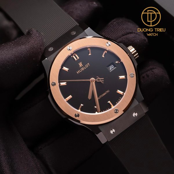 Đồng Hồ Hublot Classic Fusion 42mm Full Ceramic Bezel Vàng 18K Custom Top Quality 1:1 New 2023