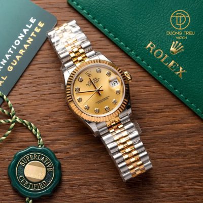 Đồng Hồ Rolex Datejust 31mm 278273 Demi Mạ 18k Custom Top Quality 1:1 New 2023