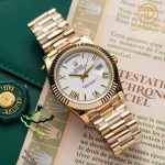 Đồng Hồ Rolex Day-Date 228238 40mm Mặt Số Trắng Cọc Số La Mã
