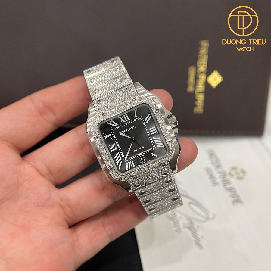 Top 10 đồng hồ Cartier Santos - anh 4