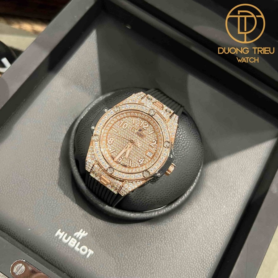 Top 10+ đồng hồ Hublot đính kim cương nam nữ Rep 1 1 bán chạy - ảnh 7