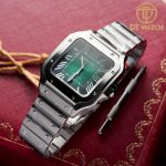 Đồng Hồ Cartier Santos Dial Green 39.8mm