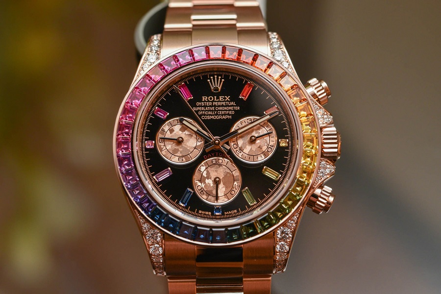 thong tin thu vi ve rolex daytona rainbow, mau ban chay nhat