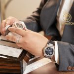 Đồng Hồ Patek Philippe 5724RG-001 40mm Nạm Moisanite Baguet